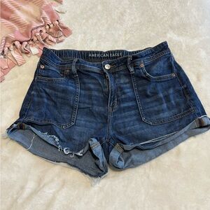 American Eagle Outfitters Dark Blue Jean Shorts